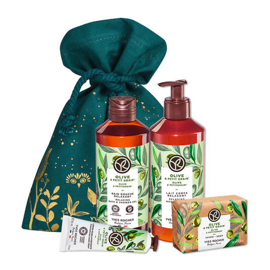 Opuštajući set maslina & petit grain