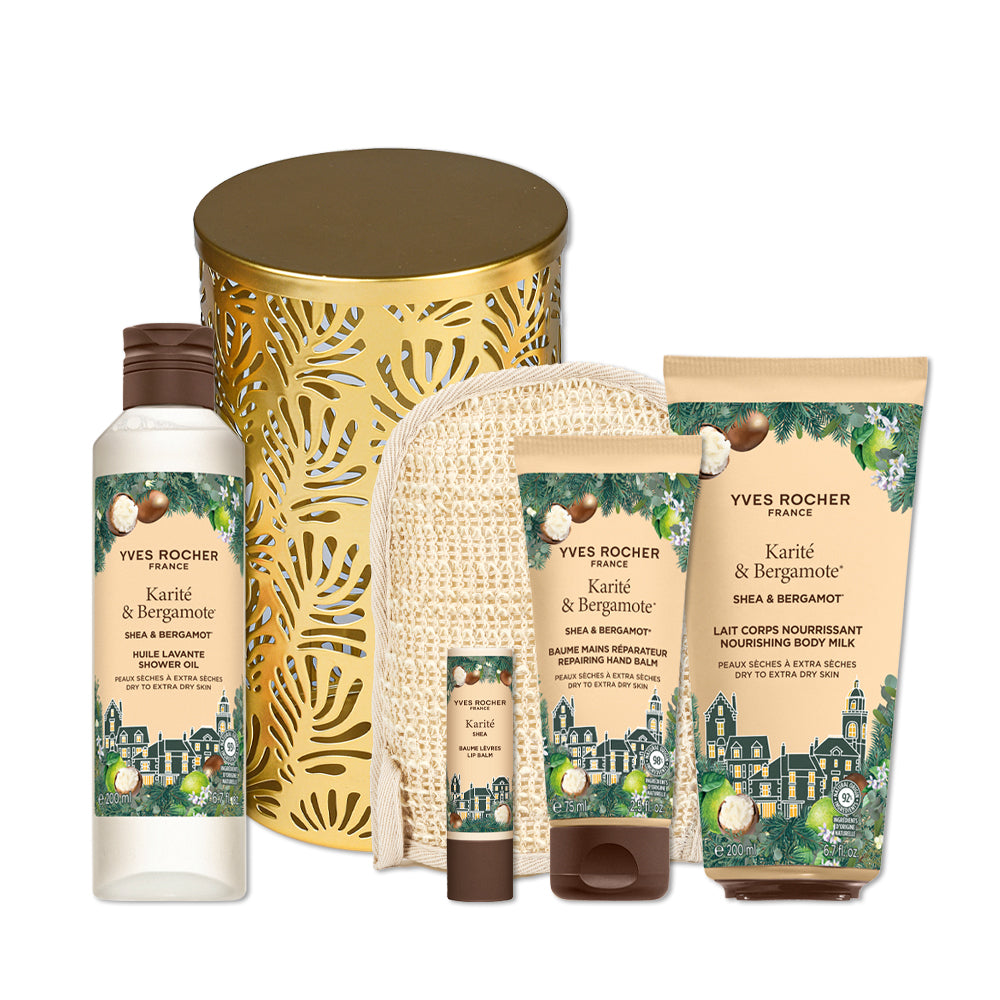 Blagdanski set za suhu kožu Shea & Bergamot